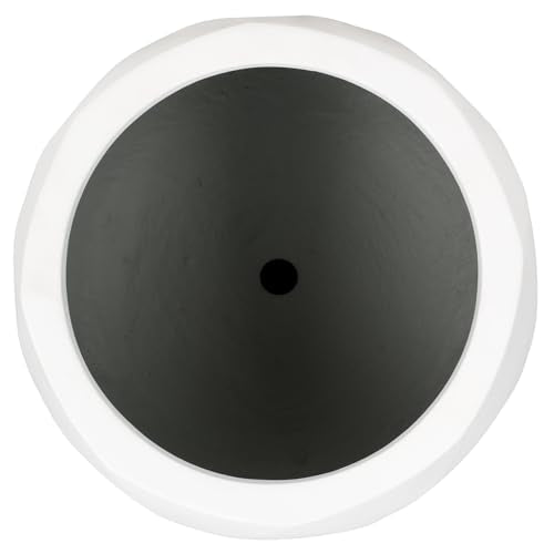 Outdoor Collection Kane White Cement Ficonstone Planter Pot Set of 2 (16"W x 16"D x 14"H / White)