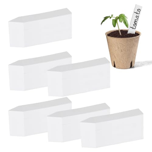 4 Inches Plant Labels Plastic Plant Tags Nursery Garden Labels Pot Marker Garden Stake Tags for Fruit Trees
