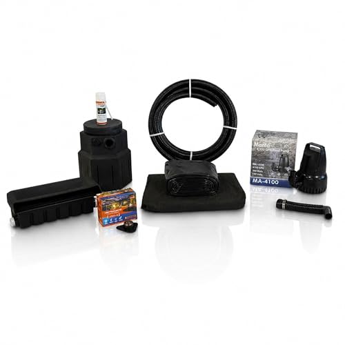 Pond Free Cascade 4100 GPH Waterfall Kit 15 x 25 Ft PVC Liner