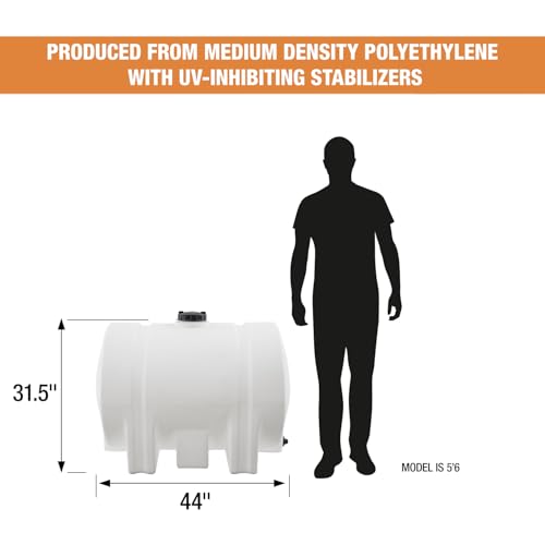 125 Gallon Polyethylene Storage Tank with Legs (125 Gallon)