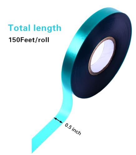 48 Rolls 150 Feet Stretch Tie Tape 0.5 Inch Garden Tie Tape Thick Plant Ribbon Garden Green Vinyl Stake for Indoor Outdoor Patio Plant Use