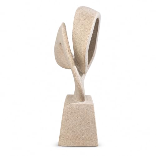 Modern Abstract Statue (Flowing Loop - Beige)