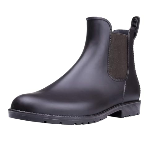 Women's Ankle Rain Boots Waterproof Chelsea Boots
