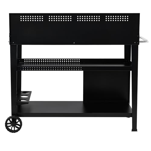 PC4401B 3 Tier Dining Cart with Wind Guard (PC4401B)