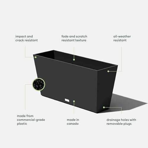 Pure Series Midori Planter (Black / 31 inch)