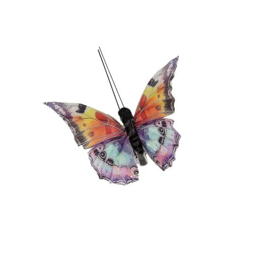 Artificial Feather Simulation Butterfly Party Decoration Set (H Clip)