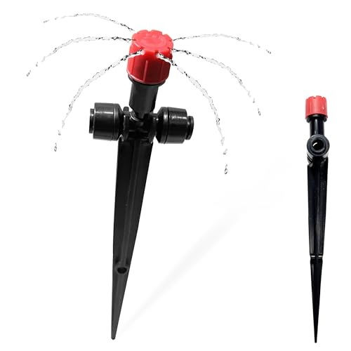10PCS Push to (10PCS Two-Way Drip Irrigation Emitters Sprayer)
