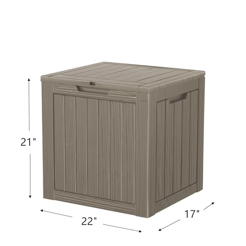 Outdoor Storage Box (Grey / 35 Gallon)