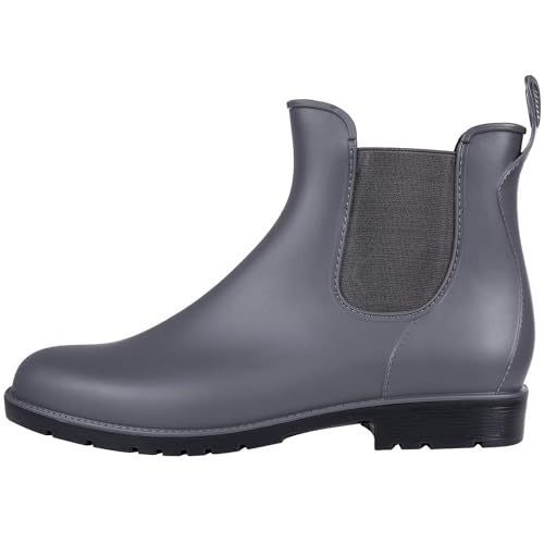 Women's Ankle Rain Boots Waterproof Chelsea Boots
