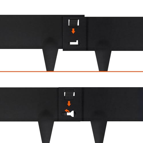 5 Pack Steel Landscape Edging (Black / 6 Inch)