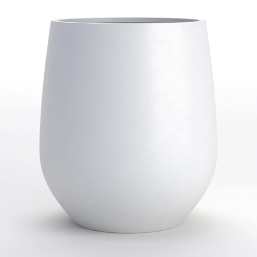 Premium Mt Wilson Tall Tapered Fiberstone Planter for Indoor Outdoor Use