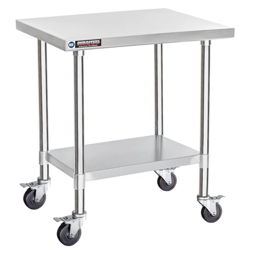 24x30 NSF Stainless Steel Cart Work Table (24" x 30" / Table Cart with Casters)