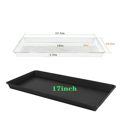 2 Pack Plant Saucer Tray Rectangular (2 Count)