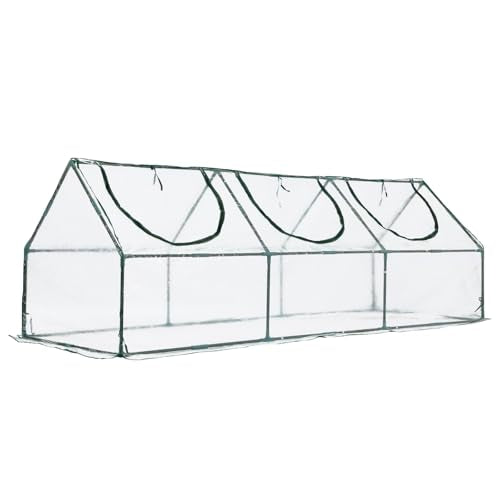 9x3x3 FT Mini Greenhouse with Roll (Transparent / 9x3x3 FT)