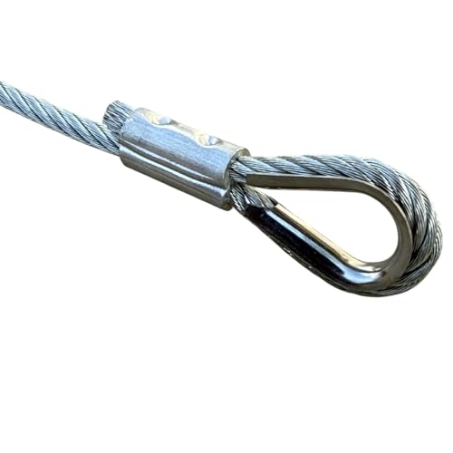 3 16" x 50 ft Galvanized Braided Steel Cable w