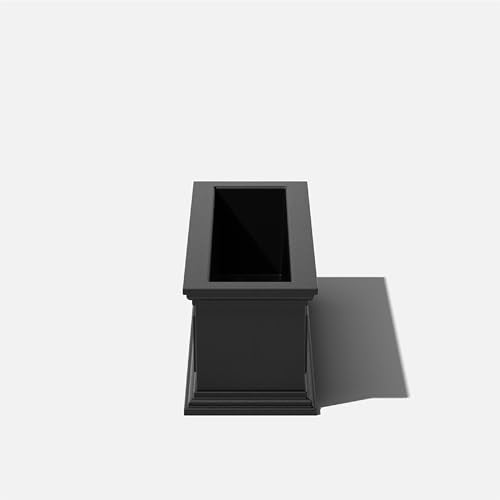 Brixton Series Window Box Planter (Black / 11"H x 11"W x 36"L)