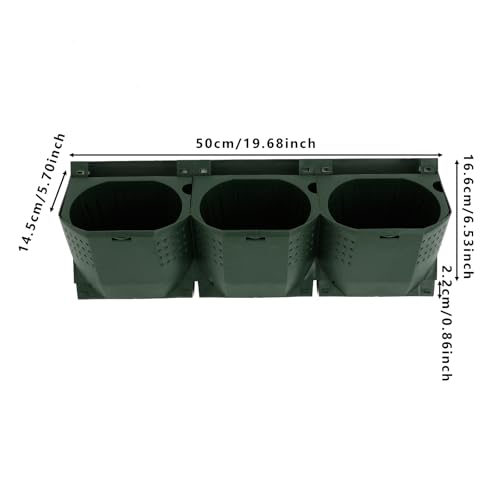 Wall Planter with 36 Pots (Army Green)