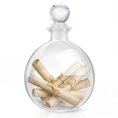 1 Pcs 8.5 oz Glass Potion Bottles with Cork (Stylish)