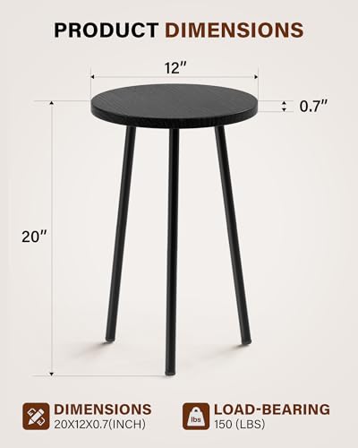 Plant Stand Indoor 2 Pack (Black / 20"&20")
