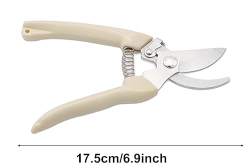 2PCS Garden Flower Shears Pruning Shears 6.9 inches Scissors Heavy Duty Plant Scissors for Cutting Flowers