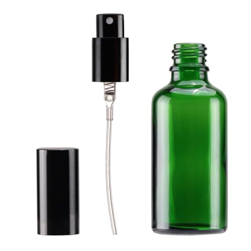 Green Glass Spray Bottles 2oz (12 Count)