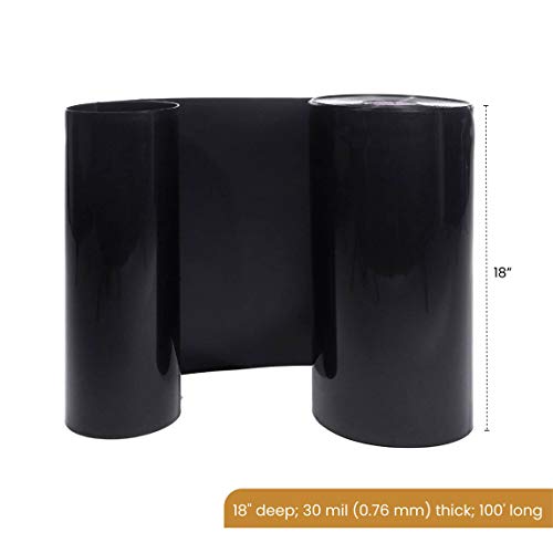 WB 24/30-50 Water/Bamboo Barrier, 24" x 50' roll-30 mil Thickness, Black (24-Inch by 50-Feet Roll, 30mil Thickness / 30mil Thickness)
