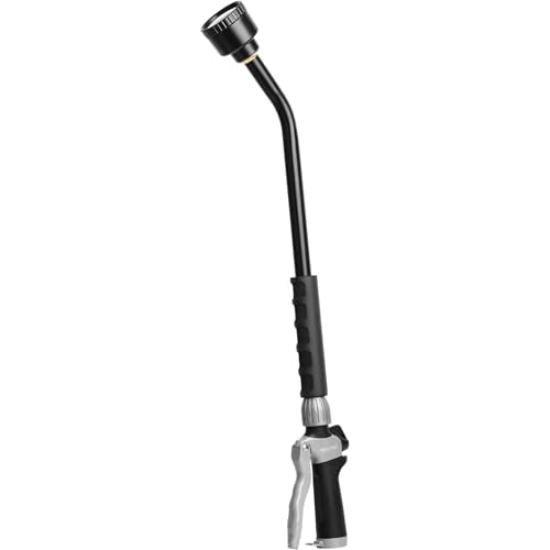 24 Inches Long Watering Wand for Garden Hose (Flash Black)