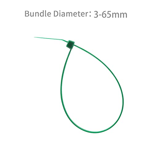 100PCS Cable Zip Ties Heavy Duty (10 inch / Green)