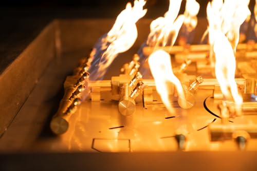 11" Inch Brass Jet Burner for Round & Square Fireplace
