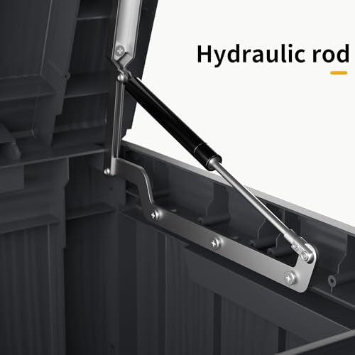 Outdoor Storage Box Waterproof (Black / 150 Gallon)