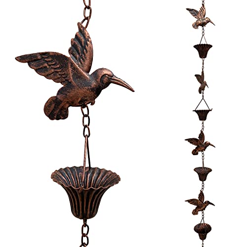 8.5FT Rain Chain (Copper Bird)