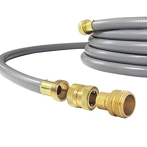 Garden Hose Quick Connect Brass Hose Quick Adapter Quick Fittings 3 (Brass 3SETS)