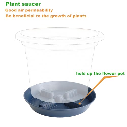 4 Pack Plant Saucer 10 inch (10"-4 Pack / Blue)