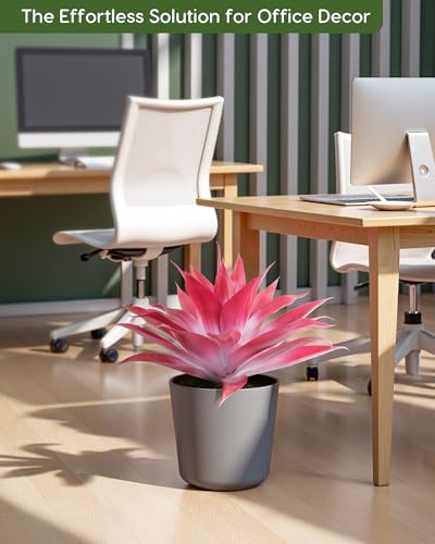 Artificial Agave Plant Set (Red White*2 / 28 Inches)