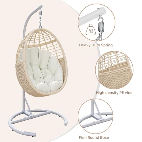 Hanging Egg Chair (Light Beige)