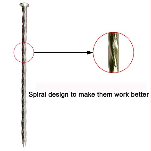 70 Pack 6"Artificial Turf Nails Garden Stakes Galvanized Landscaping Spikes (70 Pack 6inch)