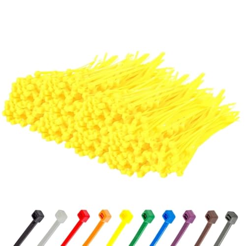 4 Inch Yellow Zip Ties (Yellow / 4" (18lb))