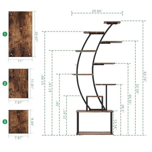 Plant Stand Indoor with Grow Lights