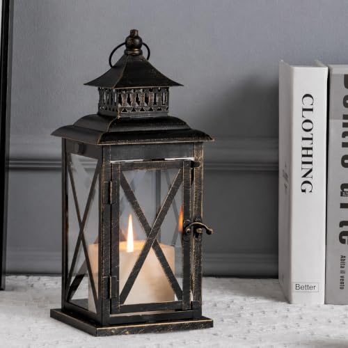 Lantern Decorative Indoor & Outdoor (Black / 14.8'' / 1 Pc)