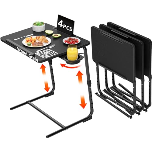 TV Trays Set of 4 (Black)