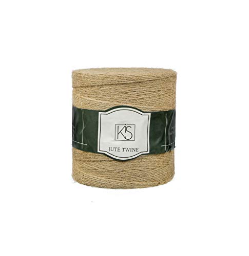 Premium Natural Jute Twine 1500 Feet 2mm (1500 Foot)