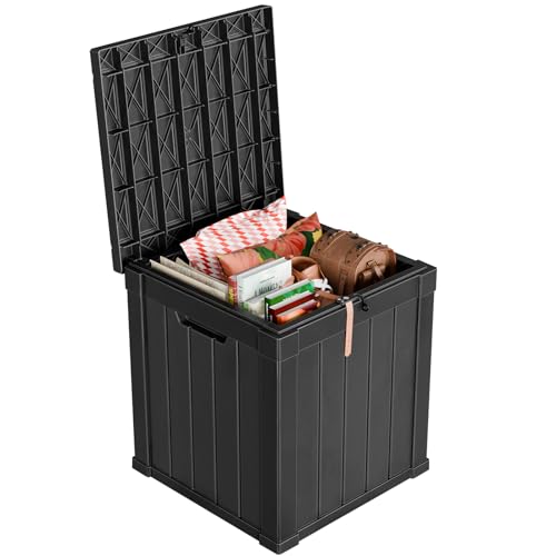 51 Gallon Outdoor Deck Box (Black / 51 Gallon)