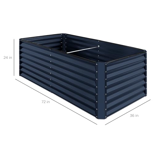 6x3x2ft Outdoor Metal Raised Garden Bed