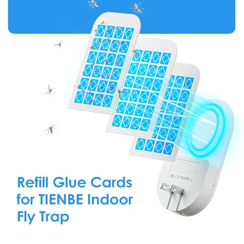 12 Pack Magnetism Glue Cards TIENBE Indoor Plug (White / 12 Glue Cards)