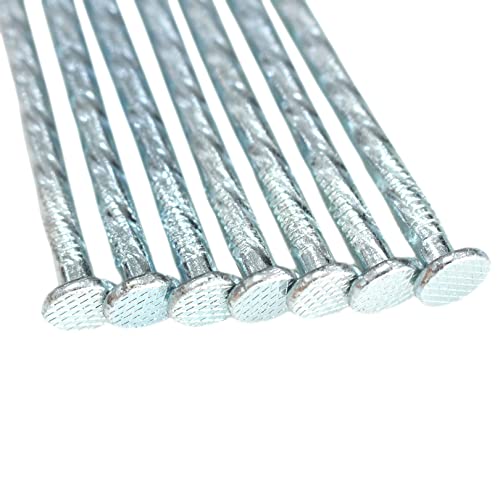 6 Inch Landscape Stakes Spiral Galvanized Landscape Spikes for Weed Barrier (50 Count)