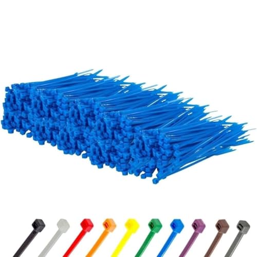 4 Inch Blue Zip Ties (Blue / 4" (18lb))