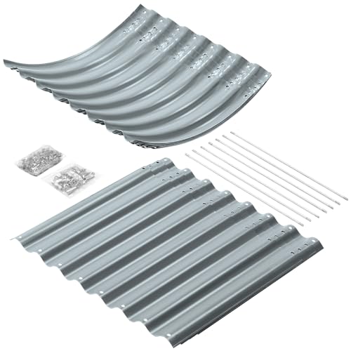 24“ Tall 4×2ft Galvanized Raised Garden Bed Kit (Modern Gray / 4×2×2ft)