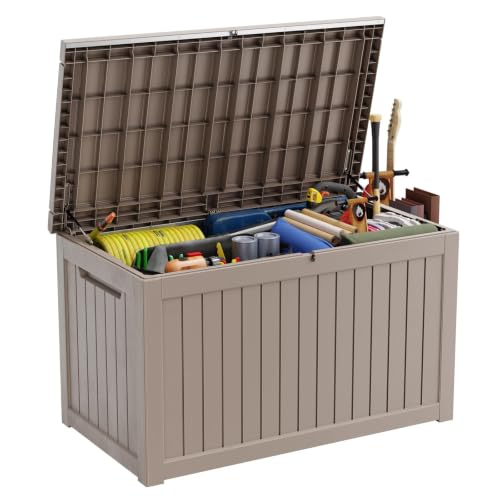 280 Gallon Outdoor Deck Box (Grey / 280 gallon)