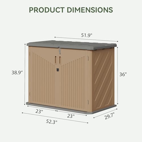 Outdoor Storage Cabinet with 2 Shelves (35 Cu.Ft w)