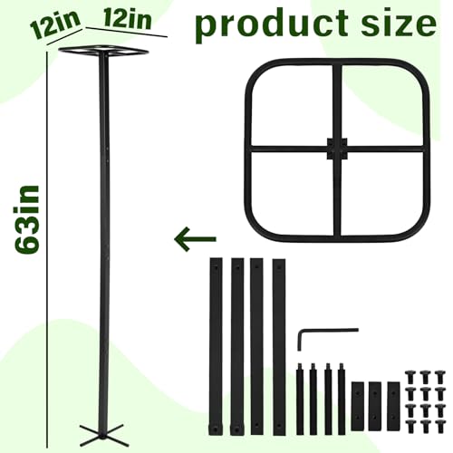 63" Durable Dragon Fruit Support for Climbing Plants Outdoor Garden